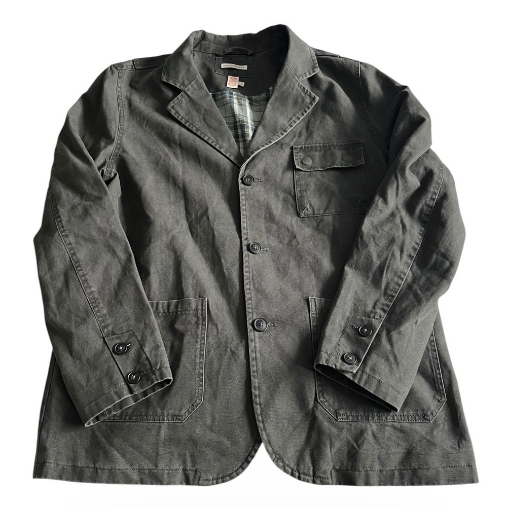 Carbon2Cobalt Effortlessly Cool Plaid Lined Shirt Jacket Large 111206 Mens